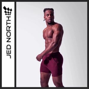 NWOT Jed North Men's Dark Purple Sweat Shorts